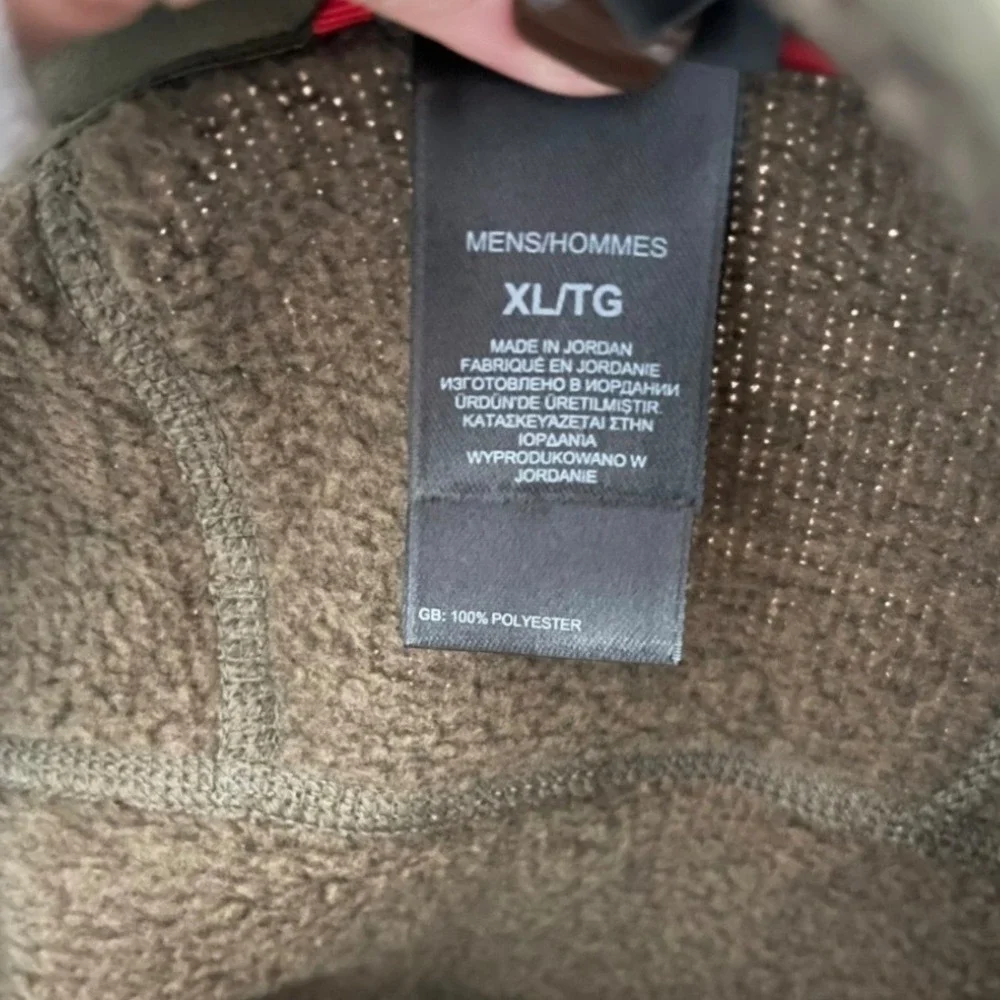 THE NORTH FACE Men's Brown Gordon Lyons 1/4 Zip Fleece Pullover XL |‎ EUC